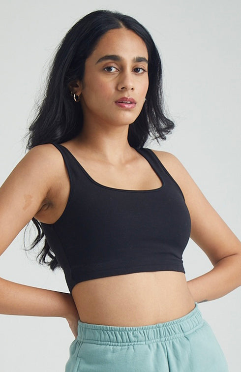 Scoop Neck Crop Top